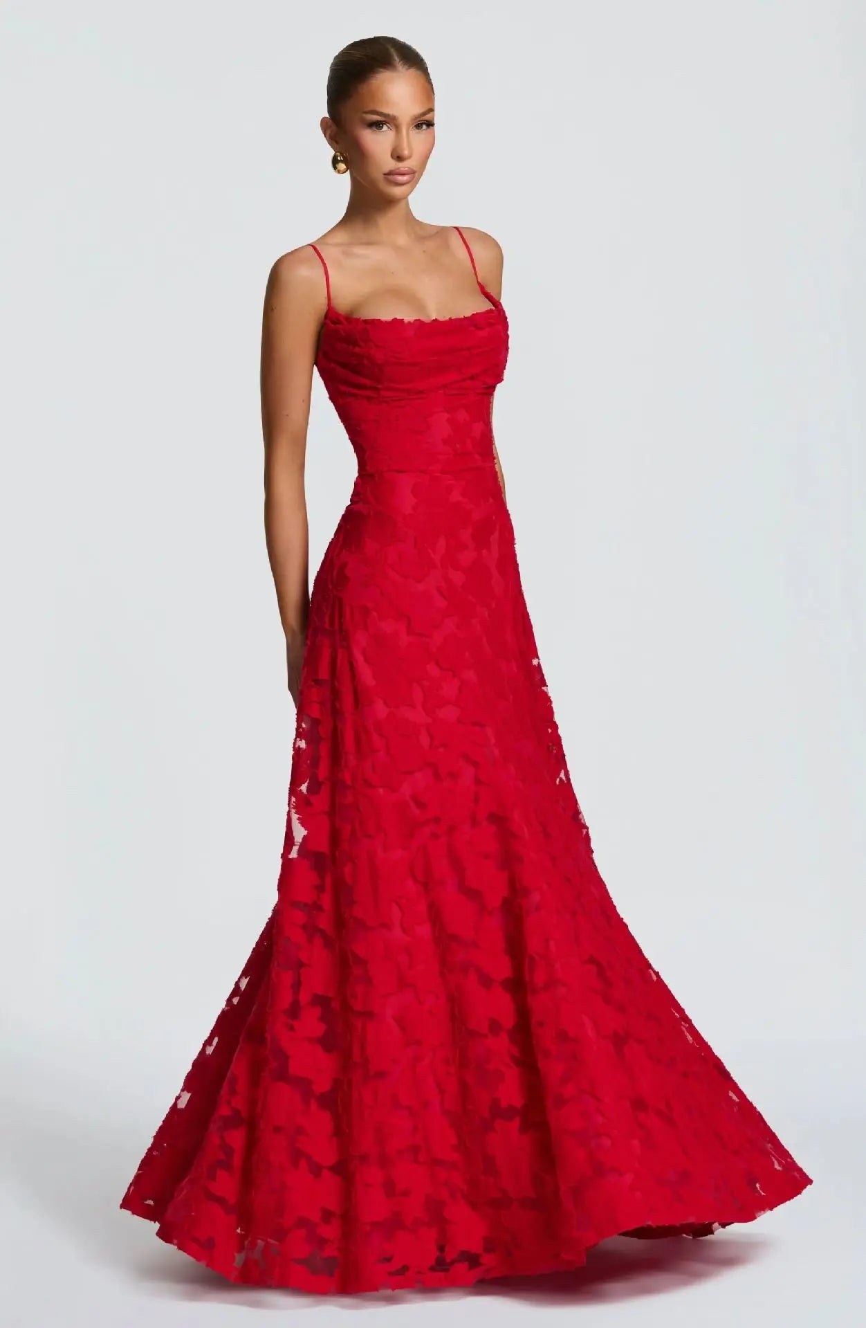 Silja | Women's Formal Embroided Maxi Evening Dress