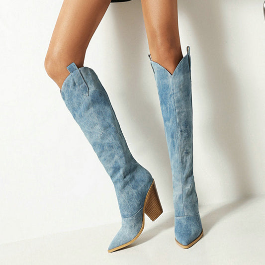 Ylvie | Women’s Classic Knee High Cowboy Boots