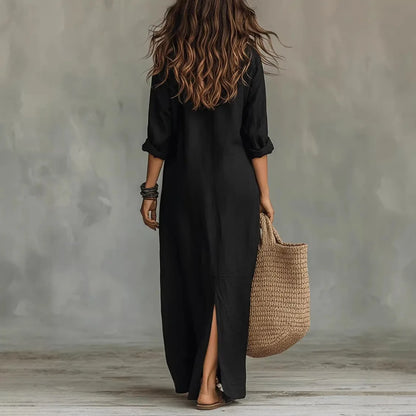 Camilla | Women's Summer Linen Maxi Dress