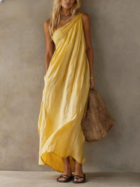 Natalie | Women's Elegant One Shoulder Summer Maxi Dress