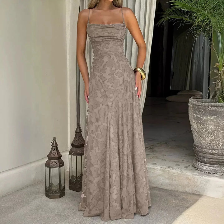Silja | Women's Formal Embroided Maxi Evening Dress