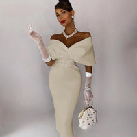 Tilly | Women's Elegant Off Shoulder Evening Dress