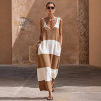 Karen | Women's Striped Relaxed Fit Maxi Dress