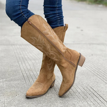 Valeska | Women’s Elegant Knee High Cowboy Boots
