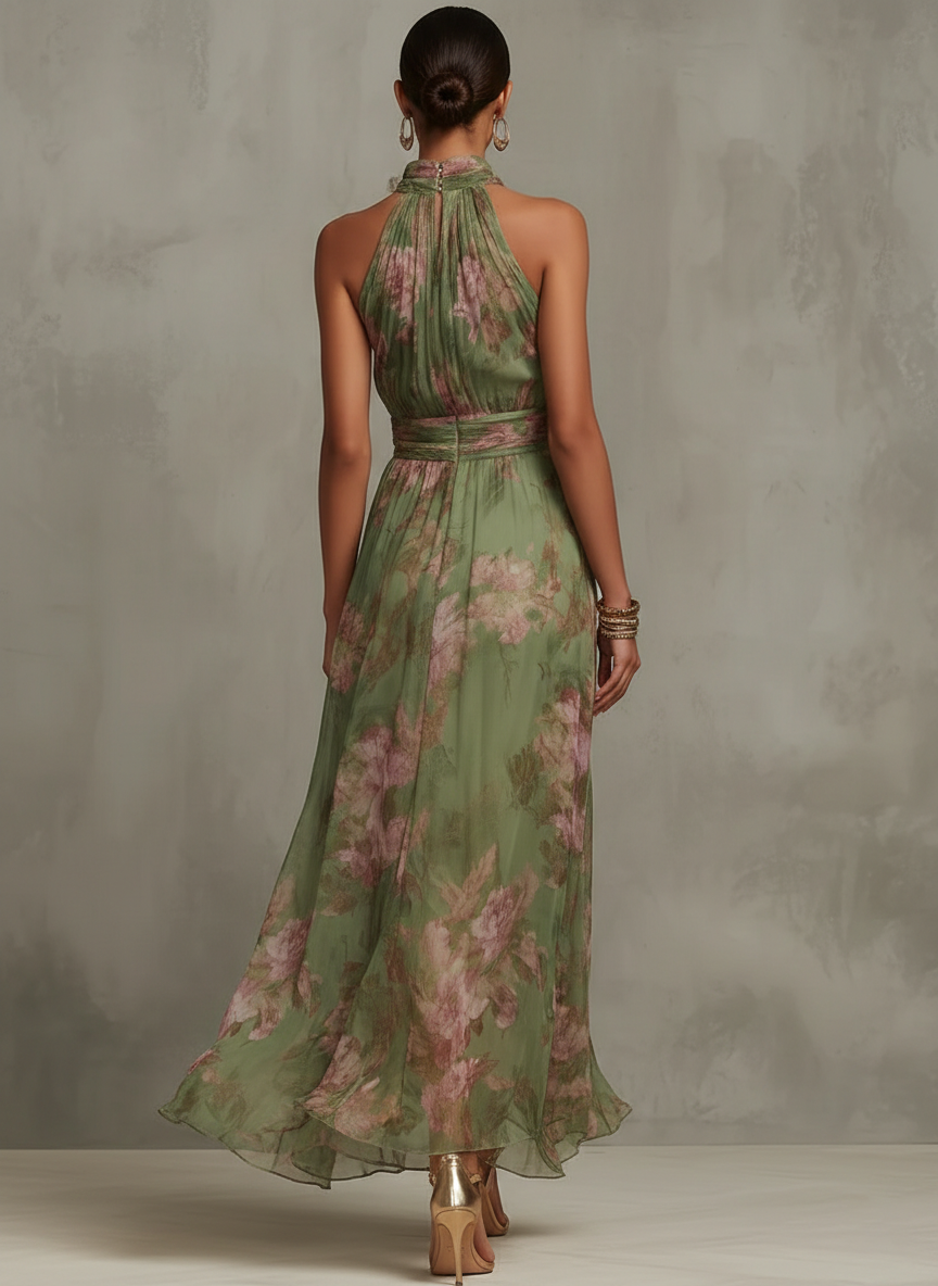 Rabia | Women's Summer Halterneck Floraldress