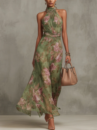 Rabia | Women's Summer Halterneck Floraldress