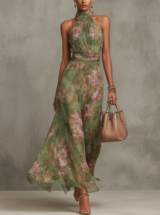 Rabia | Women's Summer Halterneck Floraldress