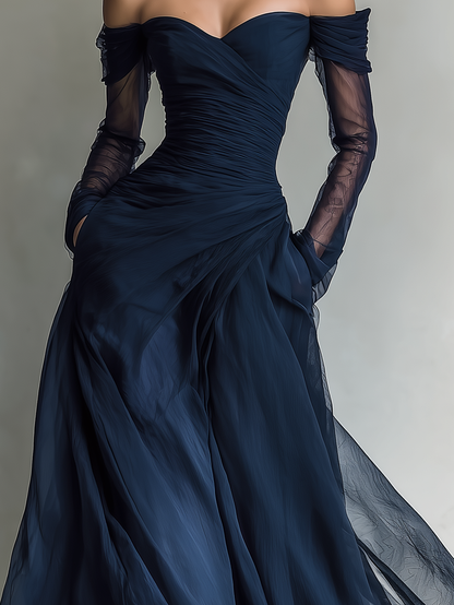 Daisy | Women's Elegant Off-Shoulder Maxi Dress