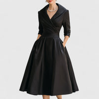 Diana | Women's Elegant Wrap Midi Evening Dress