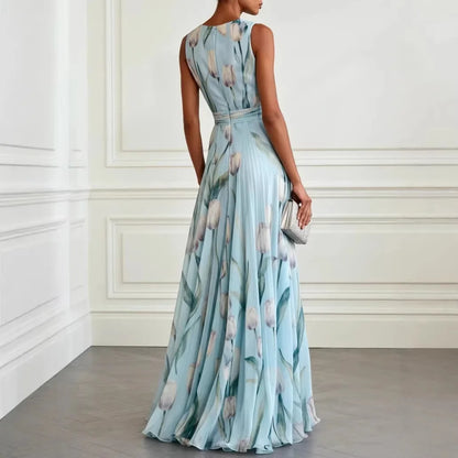 Isabella | Women's Summer Floral V-Neck Maxi Dress