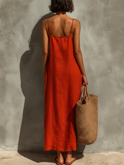 Rachel | Women's Summer Maxi Spaghetti Strap Dress