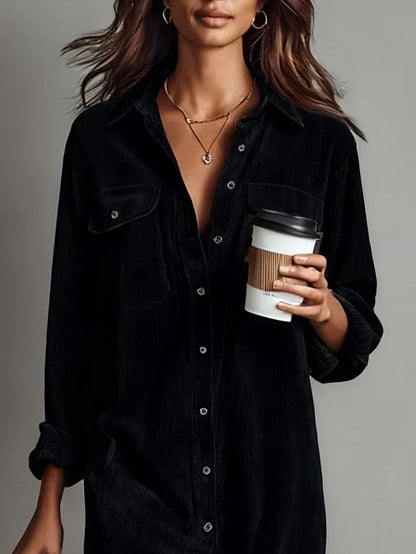 Emilia | Women's Elegant Button-Up Midi Dress