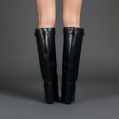 Jacqueline | Women's Elegant Knee High Suede Boots