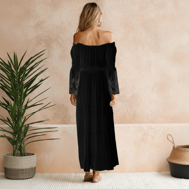 Carolyn | Women's Elegant Off-Shoulder Summer Maxi Dress