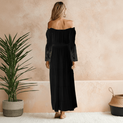 Carolyn | Women's Elegant Off-Shoulder Summer Maxi Dress