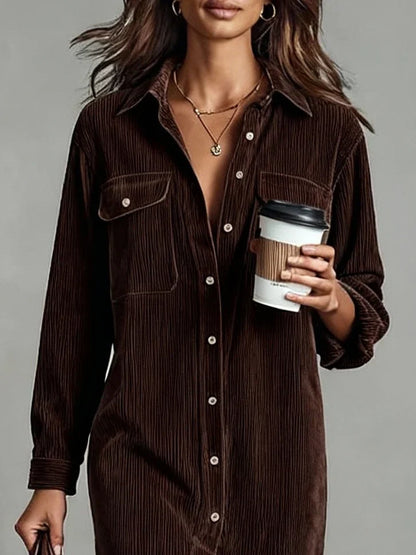 Emilia | Women's Elegant Button-Up Midi Dress