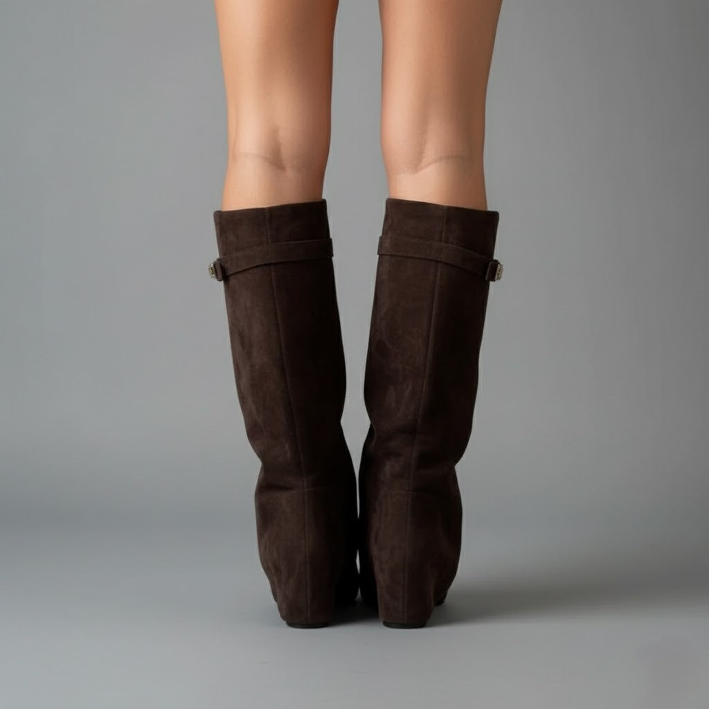 Jacqueline | Women's Elegant Knee High Suede Boots