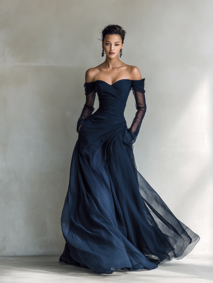 Daisy | Women's Elegant Off-Shoulder Maxi Dress