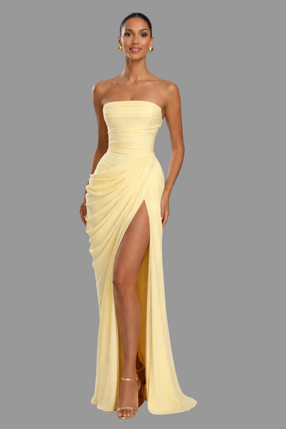 Stefanie | Women's Formal Strapless Wedding Guest Dress