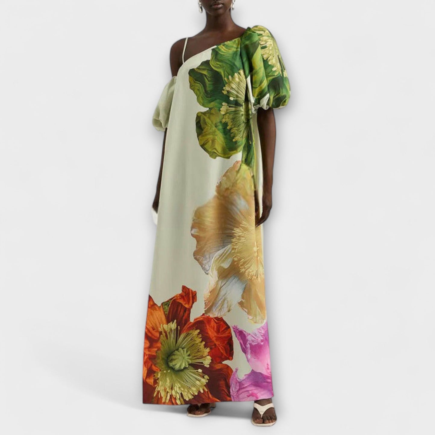 Kerry | Women's Summer Printed One Shoulder Dress