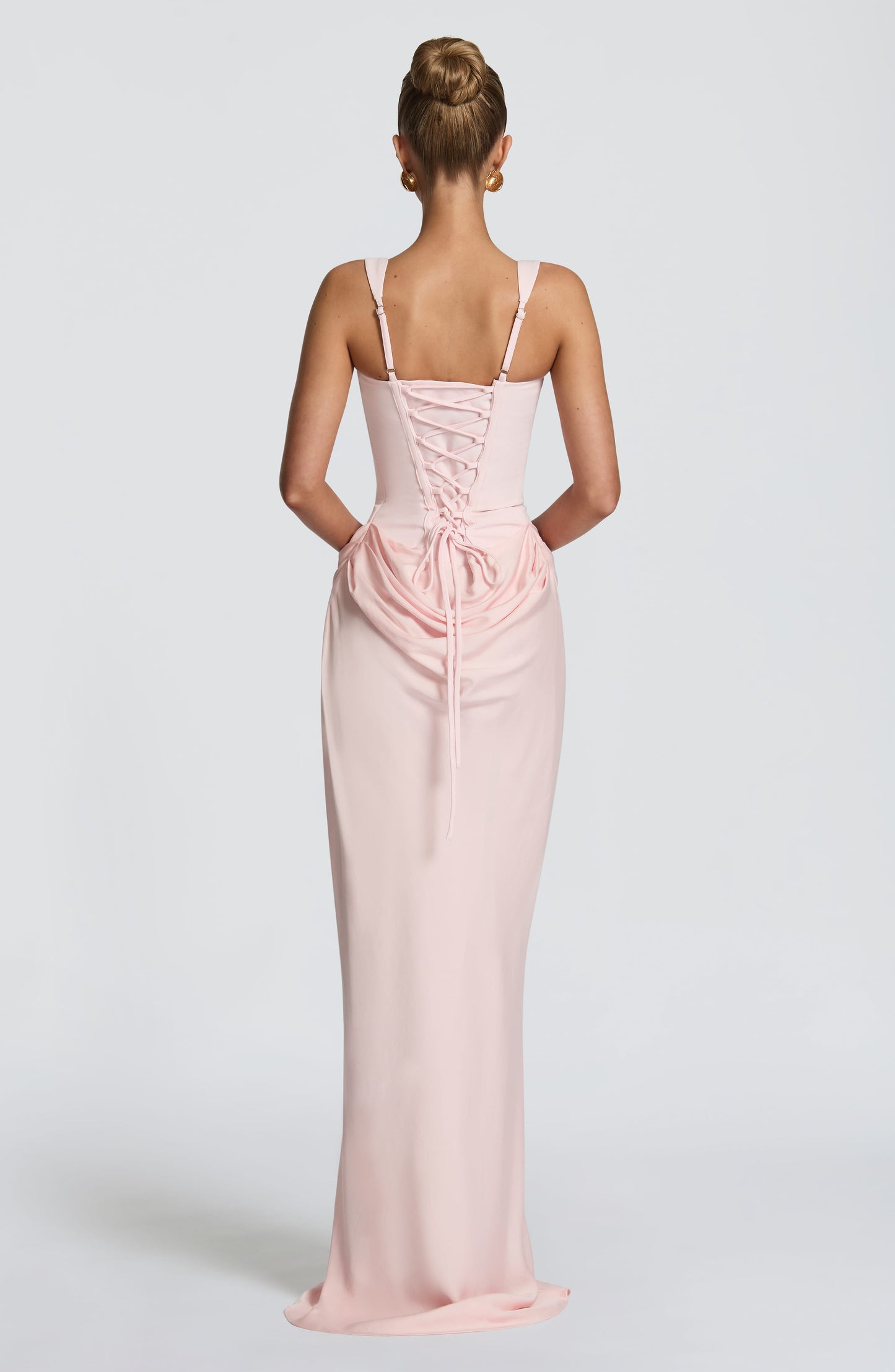 Millie | Women's Elegant Draped Square Neck Maxi Dress