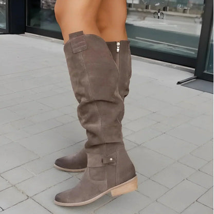 Zora | Women's Elegant Knee High Cowboy Boots