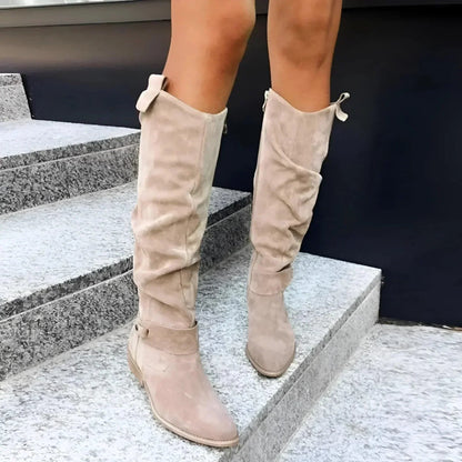 Zora | Women's Elegant Knee High Cowboy Boots