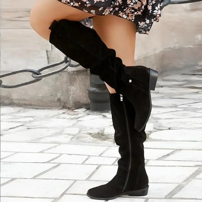 Zora | Women's Elegant Knee High Cowboy Boots