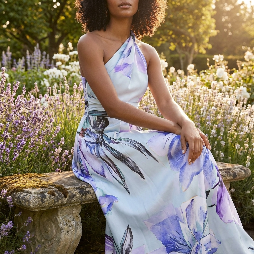 Wendy | Women's Floral Halterneck Maxi Dress