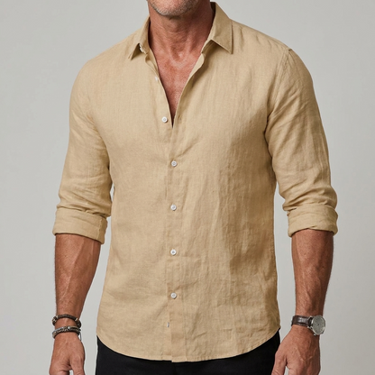 James | Men's Classic Linen Summer Shirt