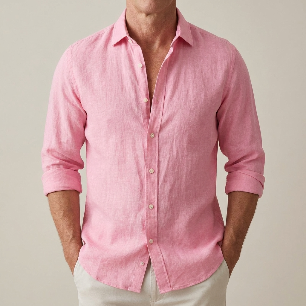 James | Men's Classic Linen Summer Shirt