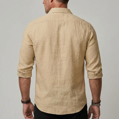 James | Men's Classic Linen Summer Shirt