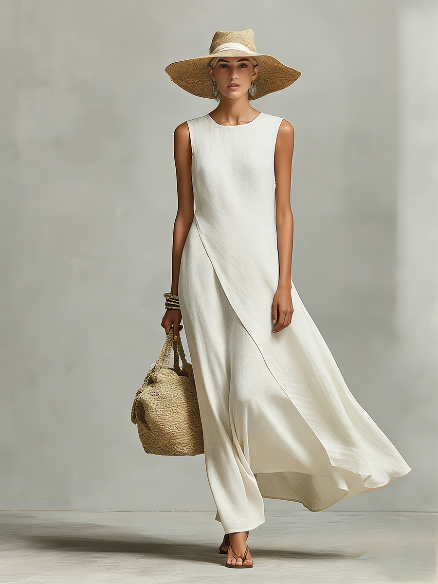 Olivia | Women's Summer Asymmetric Sleeveless Dress
