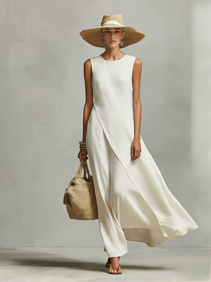 Olivia | Women's Summer Asymmetric Sleeveless Dress