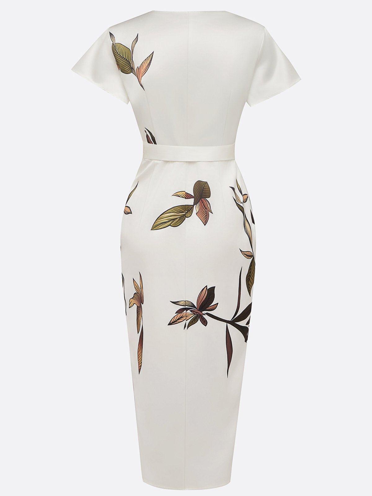 Sophia | Women's Elegant Printed Wrap Dress