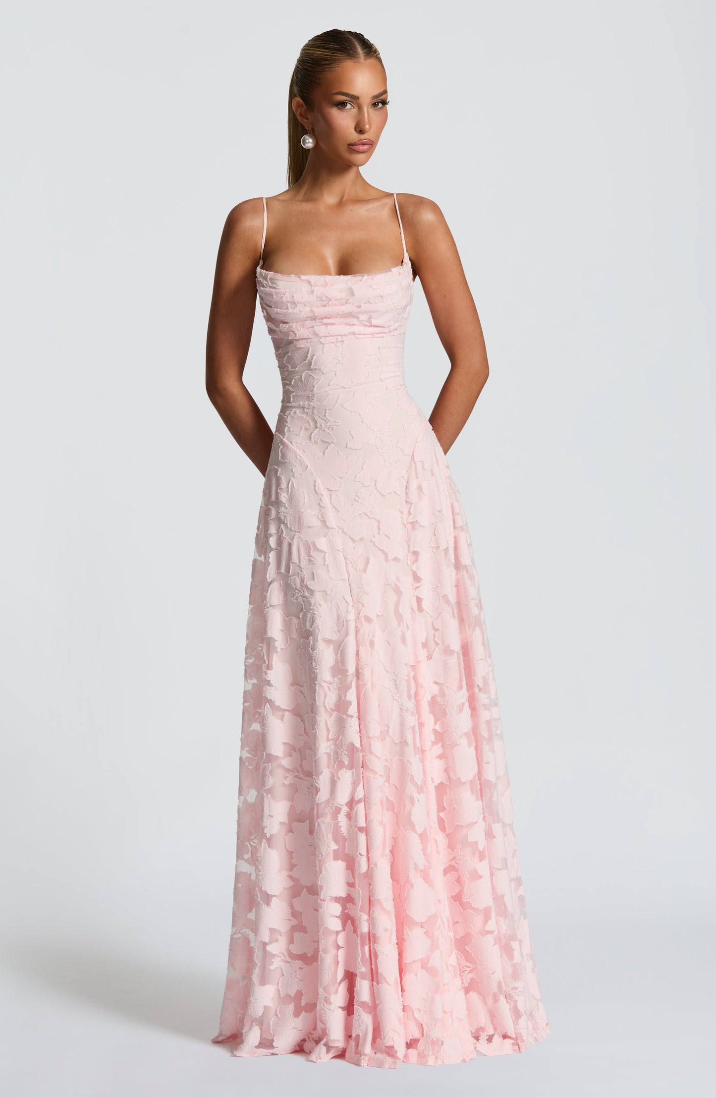 Silja | Women's Formal Embroided Maxi Evening Dress
