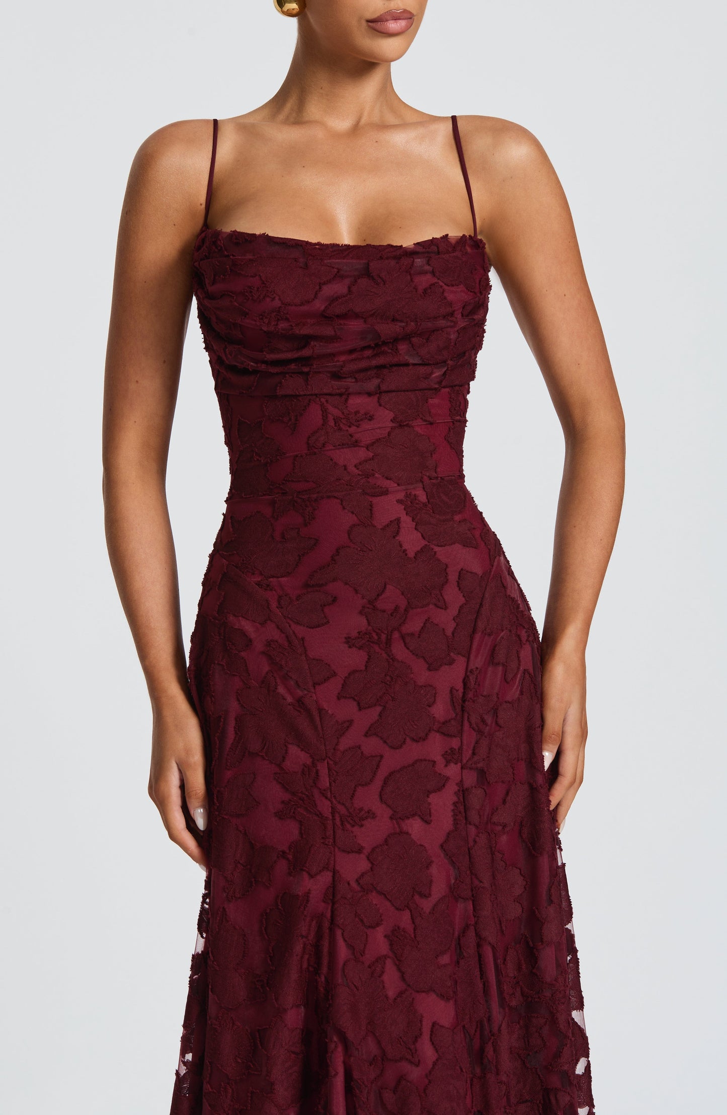 Silja | Women's Formal Embroided Maxi Evening Dress