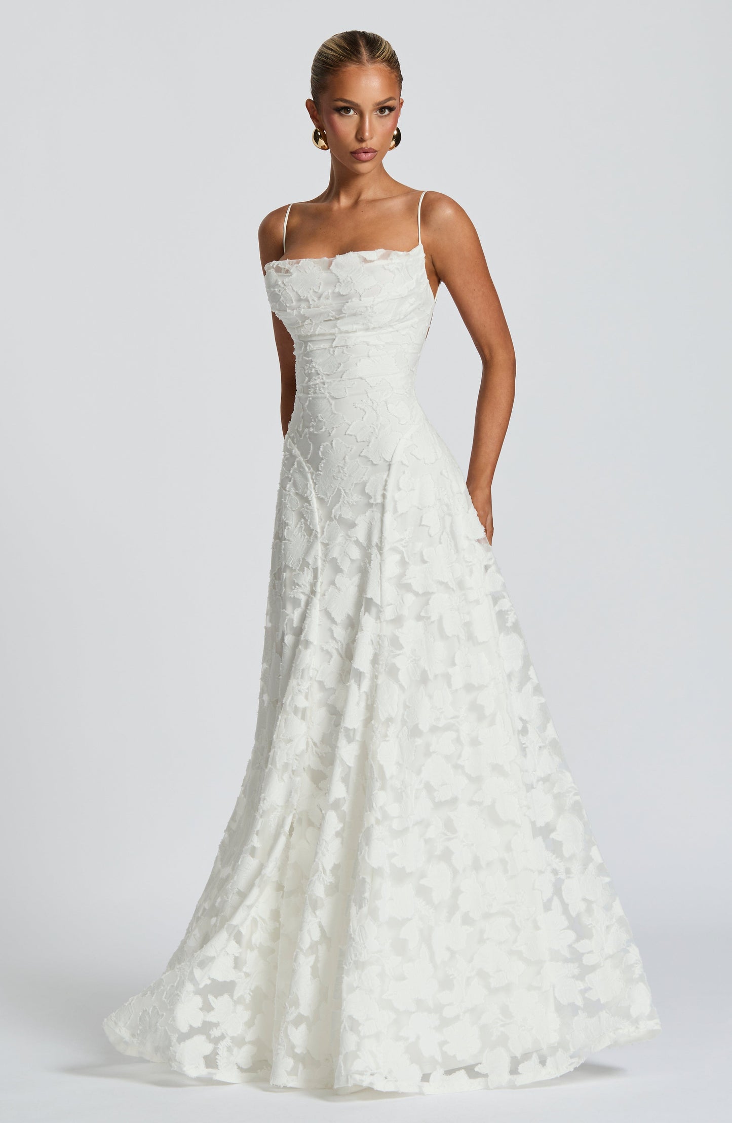 Silja | Women's Formal Embroided Maxi Evening Dress