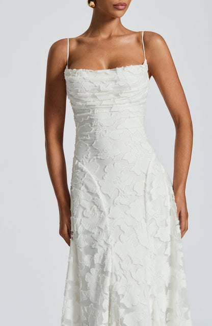 Allison | Women's Elegant Embroidered Maxi Evening Dress