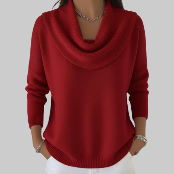 Grace | Women's Elagant Cowl Neck Knit Jumper