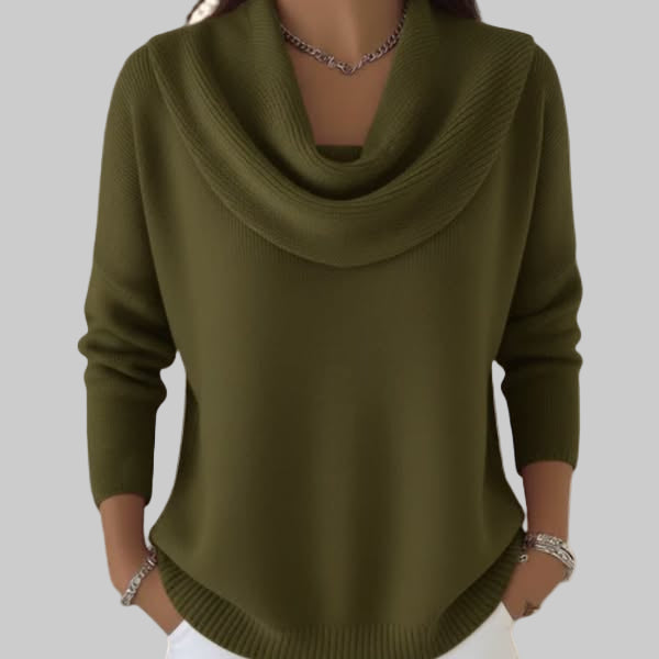Grace | Women's Elagant Cowl Neck Knit Jumper