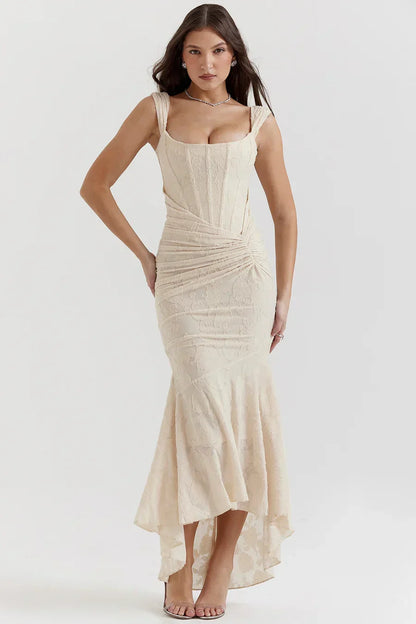 Bella | Women's Embroidered Asymmetrical Wedding Guest Dress