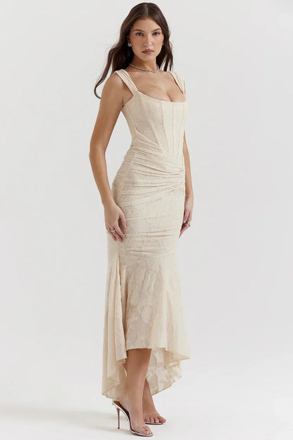 Bella | Women's Embroidered Asymmetrical Wedding Guest Dress
