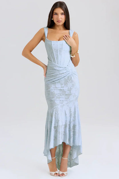 Bella | Women's Embroidered Asymmetrical Wedding Guest Dress