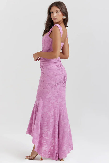Bella | Women's Embroidered Asymmetrical Wedding Guest Dress