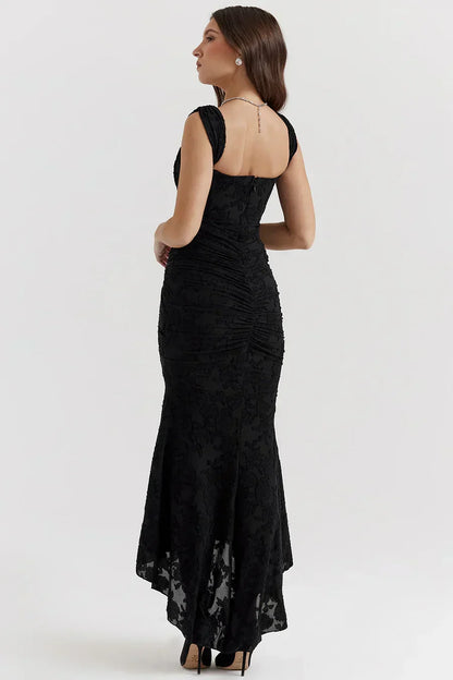 Bella | Women's Embroidered Asymmetrical Wedding Guest Dress