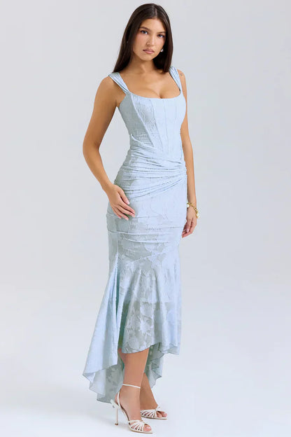 Bella | Women's Embroidered Asymmetrical Wedding Guest Dress