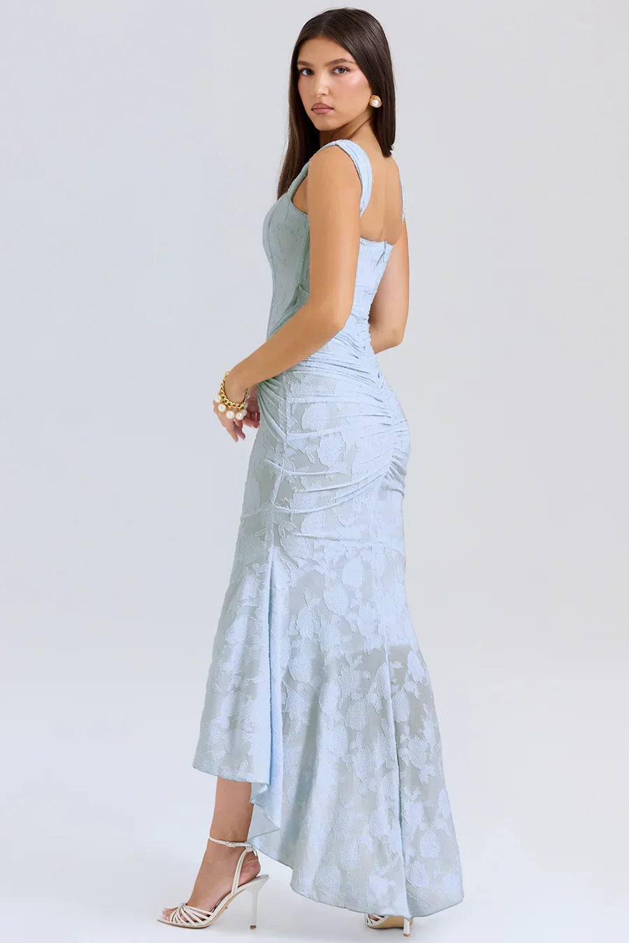 Bella | Women's Embroidered Asymmetrical Wedding Guest Dress