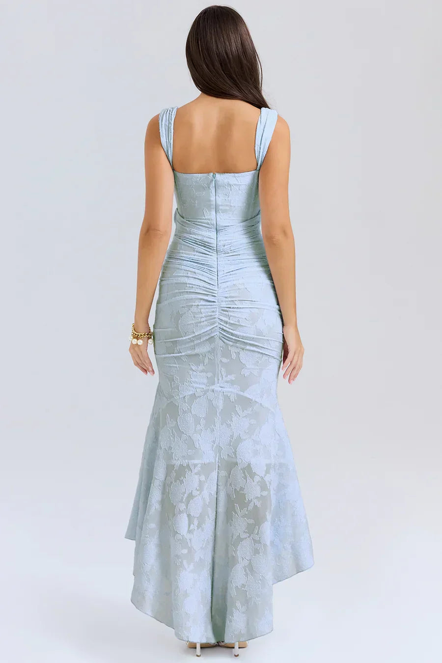 Bella | Women's Embroidered Asymmetrical Wedding Guest Dress