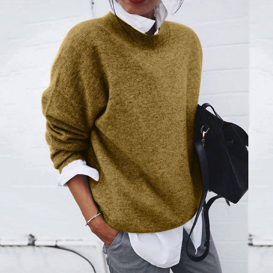 Kayla | Women's Comfort Crew Neck Knit Sweater